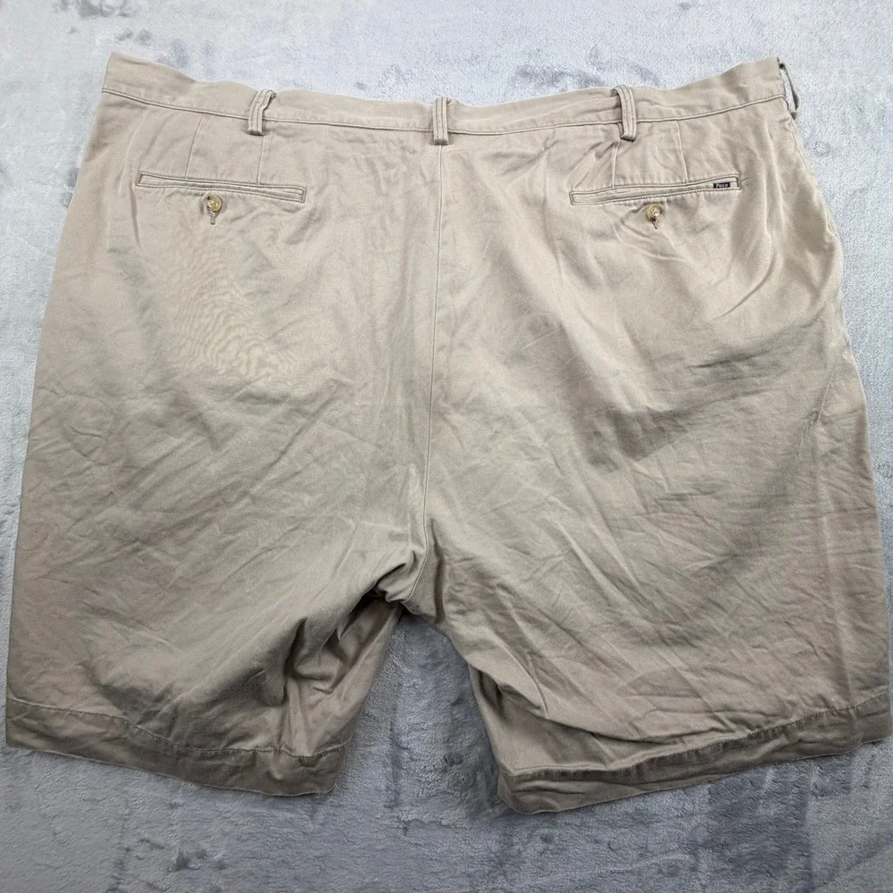 Polo Ralph Lauren Shorts Mens 48 Tan Chino‎ Classic Fit Cotton Twill Khaki
